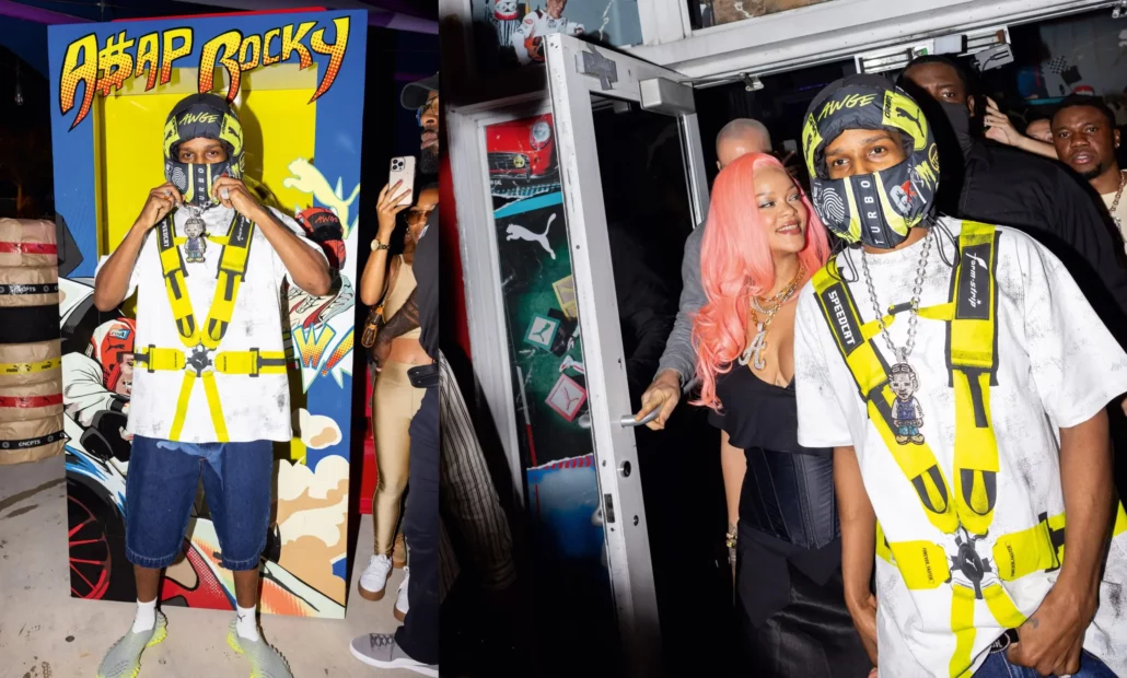 Rihanna and A$AP Rocky at PUMA pop-up in Miami
