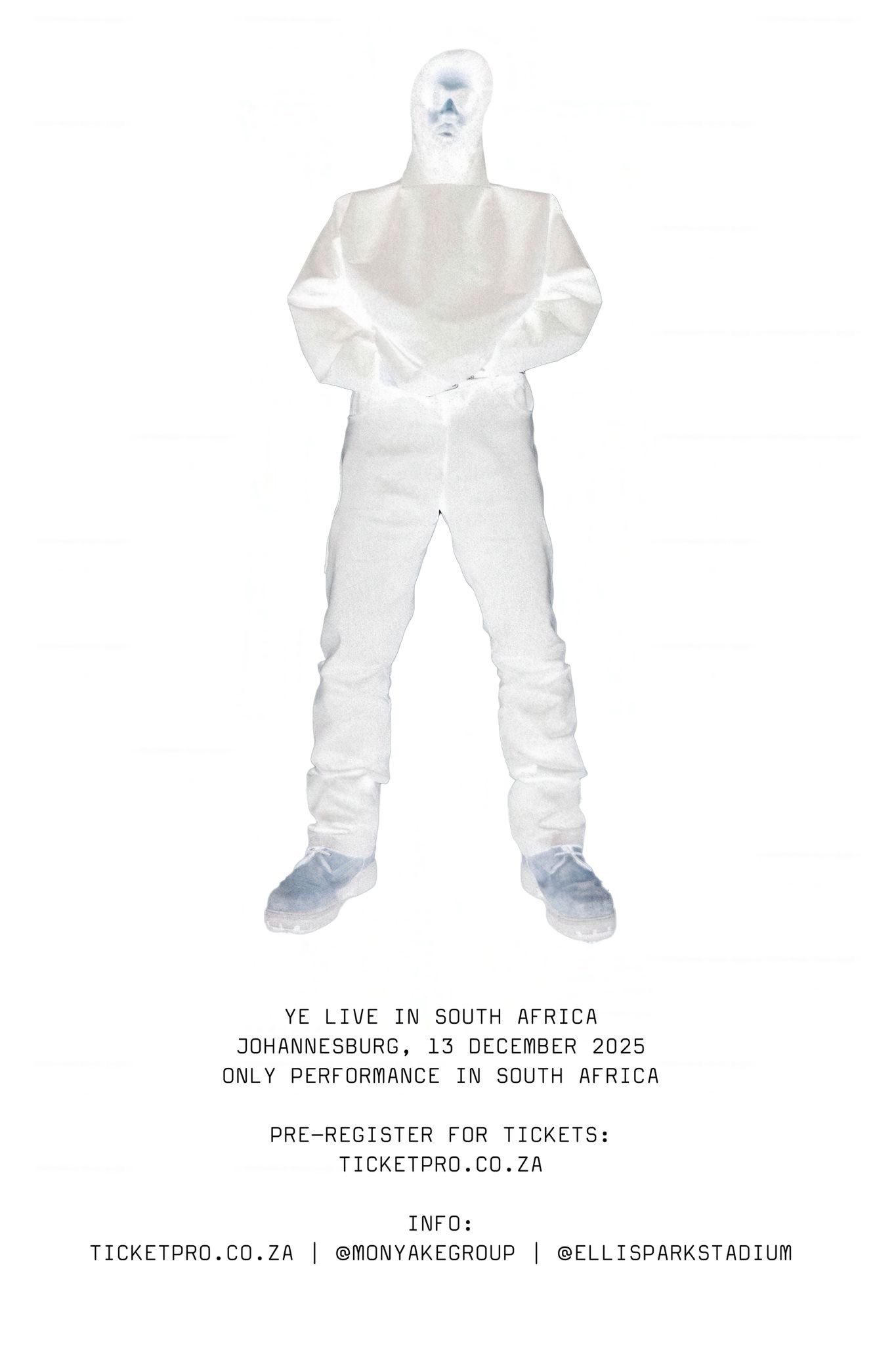 YE IS COMING TO SOUTH AFRICA