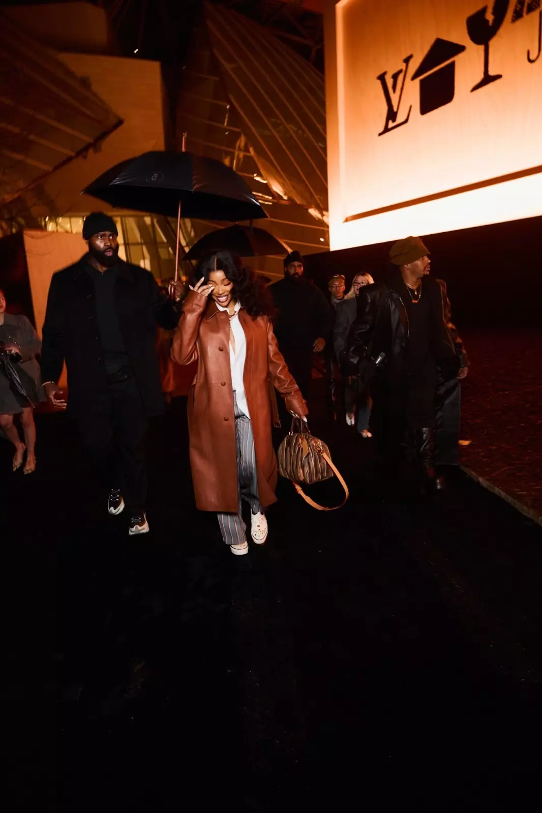 SZA Appears Front Row at Paris Fashion Week in Custom 1-of-1 Vans by Rachel Goatley