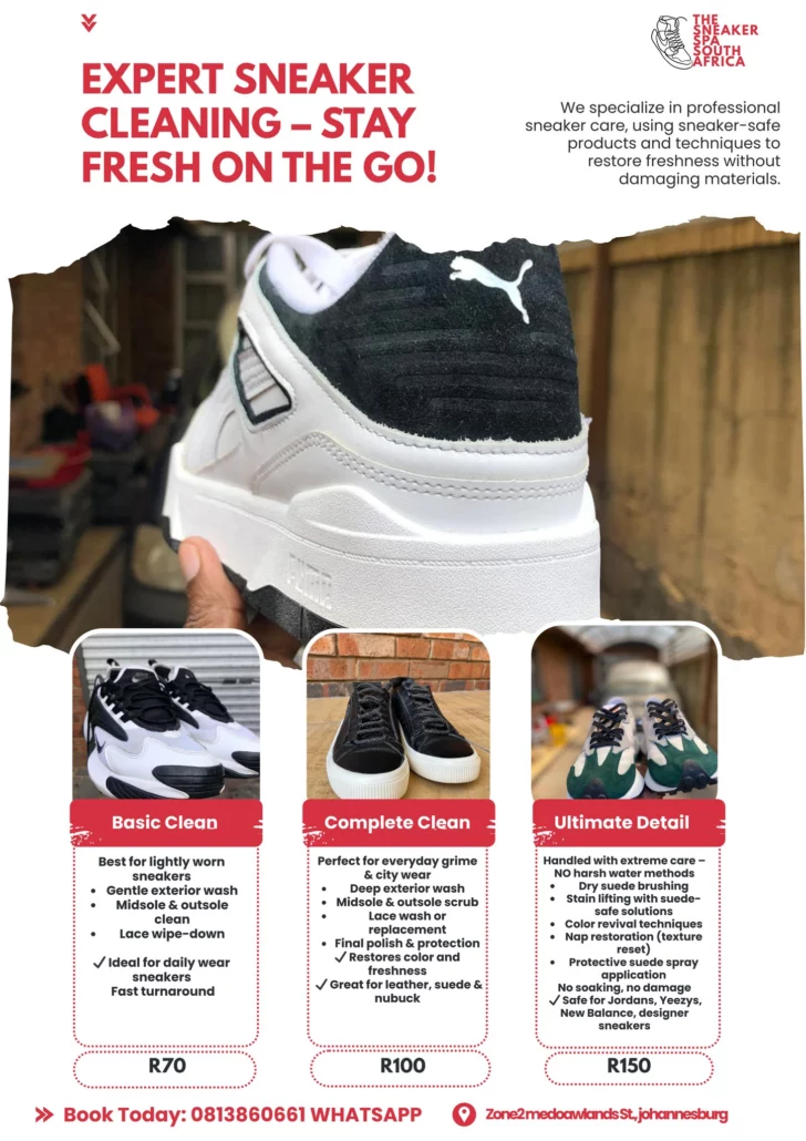 Suede Expert Sneaker Cleaning in Soweto: Johannesburg’s Go-To Sneaker Restoration Service