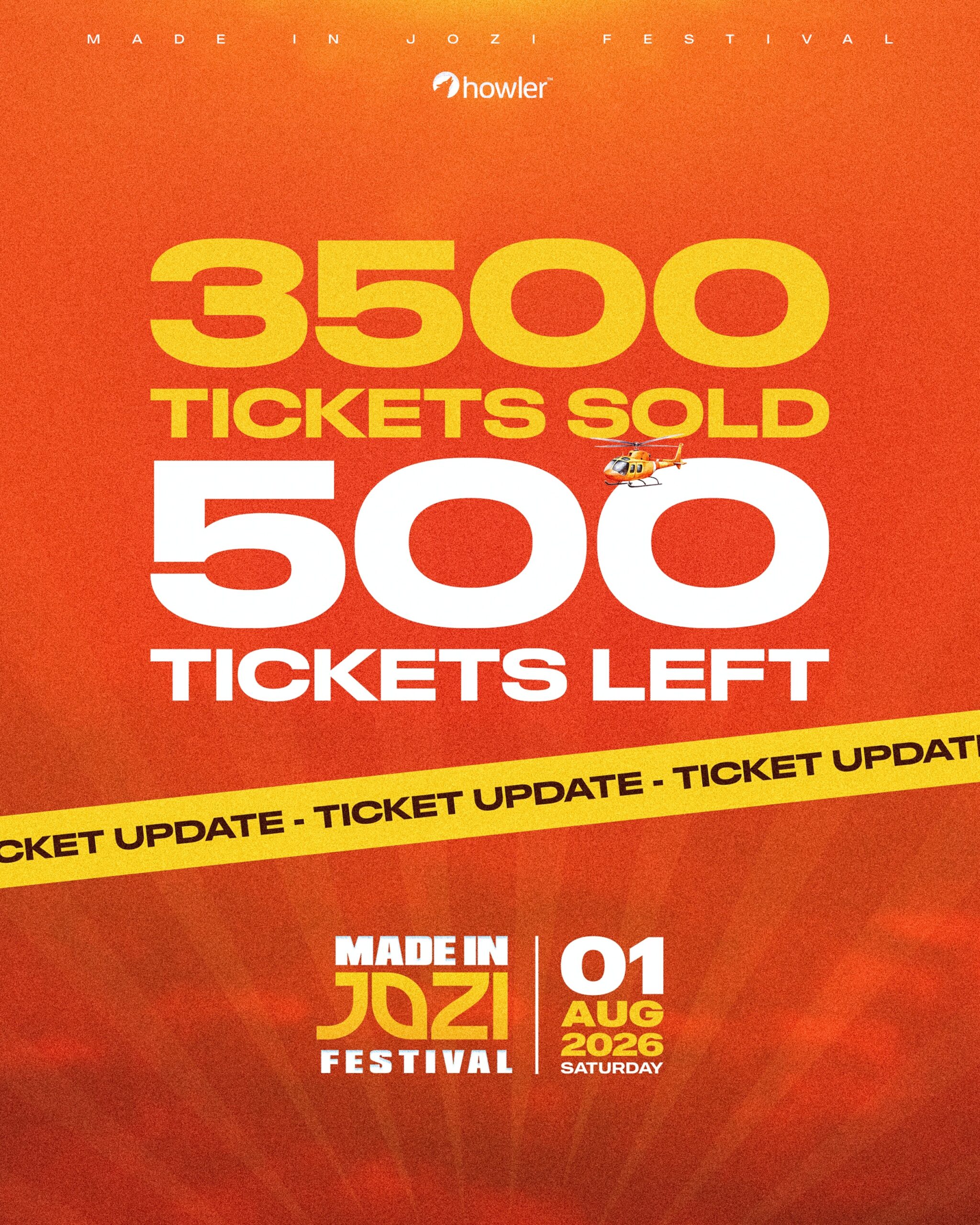 Made in Jozi Festival 2026 Tickets Only 500 Left!