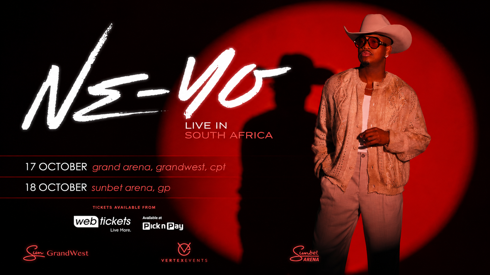 NE-YO Live in Pretoria 2026 SunBet Arena Tickets
