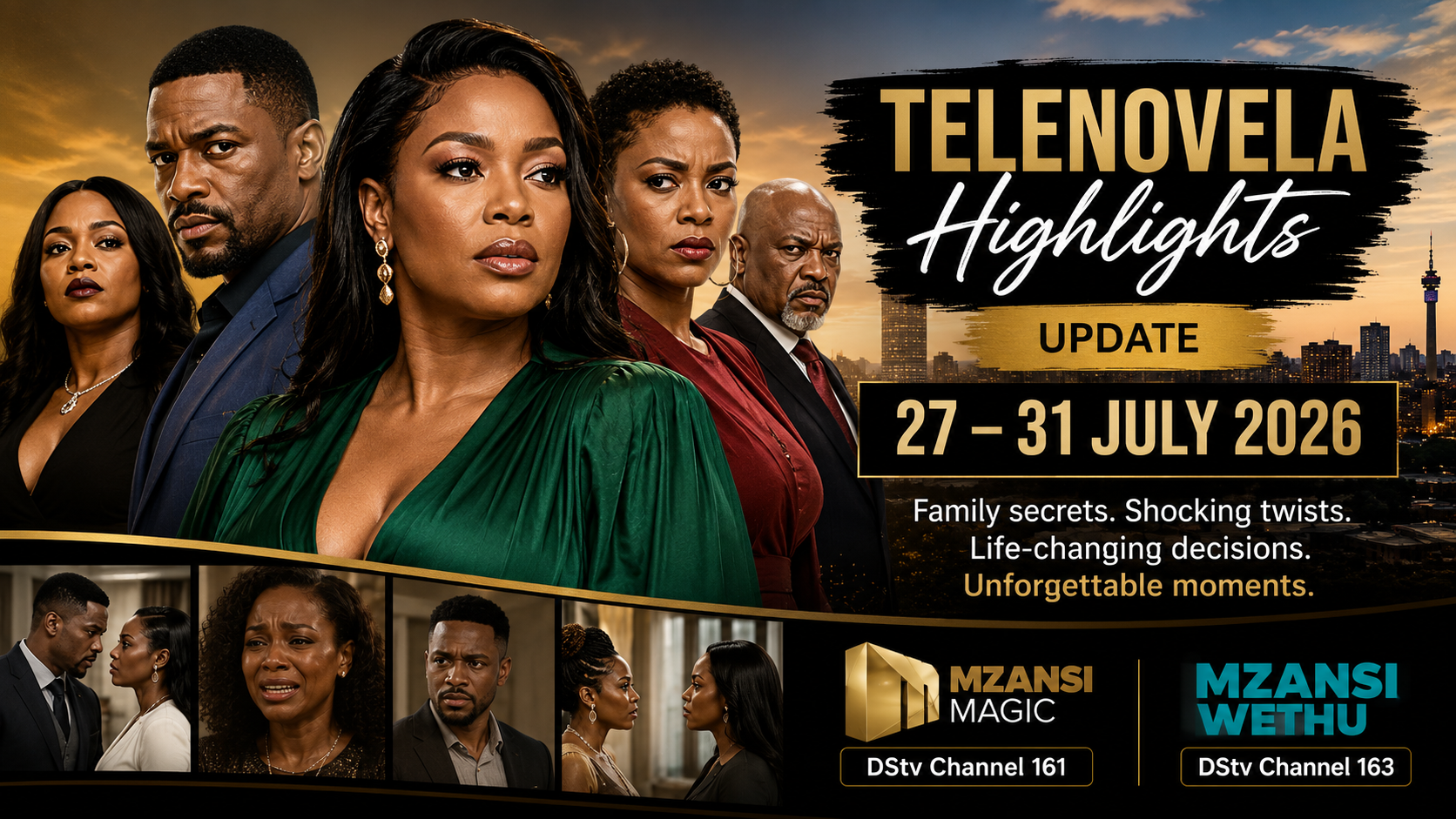 Mzansi Magic & Mzansi Wethu Telenovela Highlights