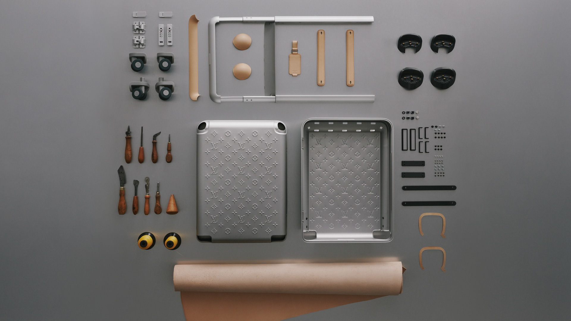 Aluminum suitcase