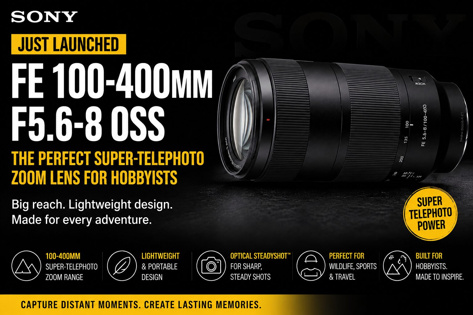 Sony FE 100-400mm F5.6-8 OSS: Price & Features