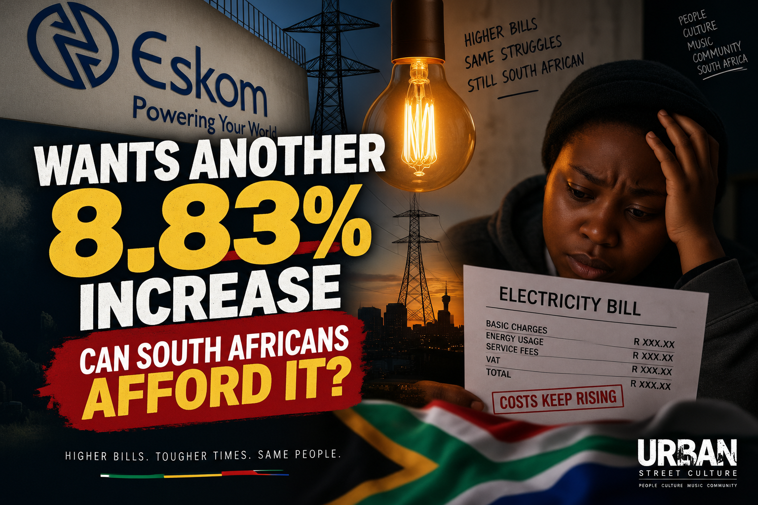Eskom 8.83% increase 2027