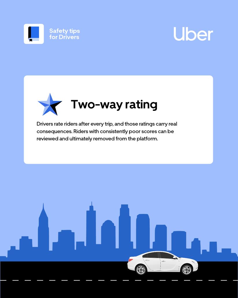 Uber safety tips