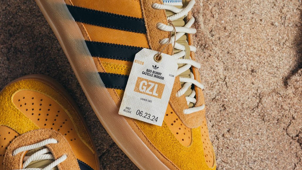 Bad Bunny adidas Gazelle Indoor Solar Gold